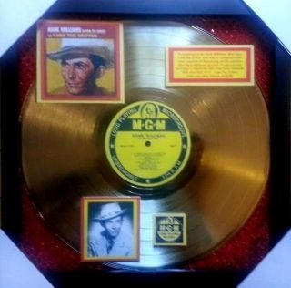 Hank Williams Gold Record As Luke The Drifter - Extremely Rare