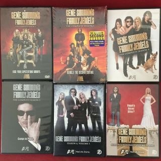 Gene Simmons Family Jewels Seasons 1,  2,  4,  5,  6 Dvd Set