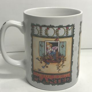 Mary Engelbreit Bloom Where You Are Planted Coffee Mug Cup Vintage 3