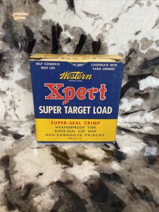Western Xpert Target Load Trap And Skeet Shells 12 Ga.  (empty Box)