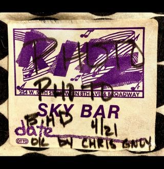 Big Audio Dynamite - (mick Jones - Clash) Irving Plaza - Photo - April 21st 1987