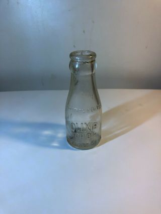 Rare - Vintage Olixir Top Oil From J.  B.  Clark Oil Co.  4 ” Tall 2 Oz.  Bottle