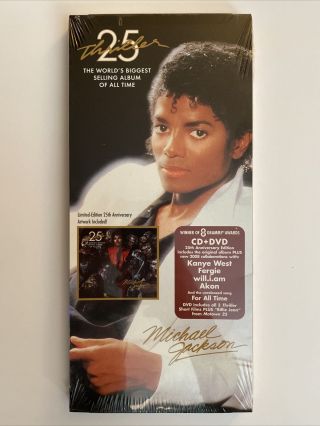 Michael Jackson Thriller 25 - 2008 Us Cd,  Dvd Long Box (new/sealed) Longbox
