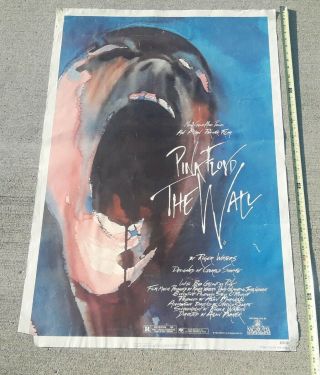 Promo 1982 Pink Floyd The Wall Movie Poster 27x41 Roger Waters