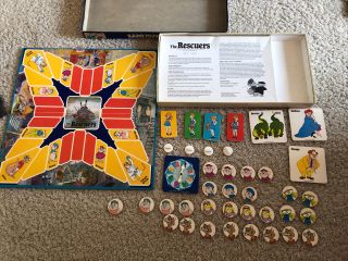 Walt Disney ' s - The Rescuers Board Game - Parker Brothers Vintage 1977 2