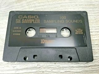 Vintage 1975 Casio Keyboard SK Sampler Guide w/ 100 Song Cassette 2