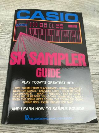 Vintage 1975 Casio Keyboard SK Sampler Guide w/ 100 Song Cassette 3