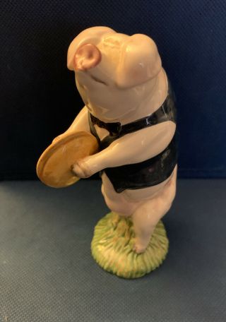 Vintage 1990s Beswick Ware Pig Promenade Band Andrew Pp4 Cymbals Con