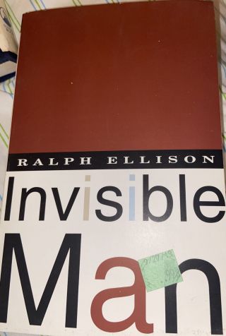 Vintage International Ser.  : Invisible Man By Ralph Ellison (1995,  Trade Paperbac