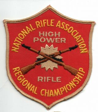 Vintage Nra National Rifle Assn High Power Rifle Regional Championship Patch