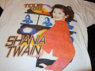 Shania Twain Vintage 1998 Colorful Xl Concert T - Shirt From Her Us/canada Tour