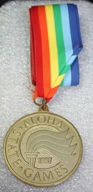 Aloha State Games 1997 Medal Hawaii Collectable Presented By 7 Eleven