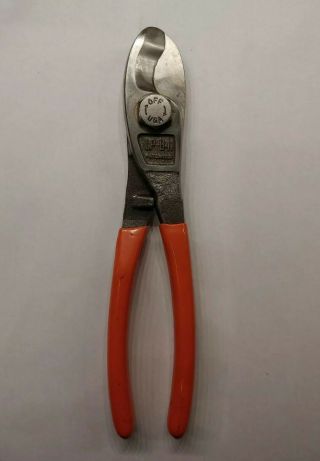 Benner - Nawman Up - B4 The Cable Cutting Pliers Vintage Cutters Usa Orange