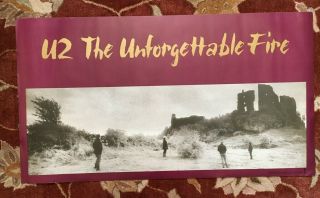 U2 The Unforgettable Fire Rare Promotional Poster From 1984