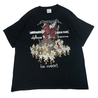 Vintage Metallica T - Shirt 2003 The Inmates Summer Sanitarium Tour Xl Usa Made