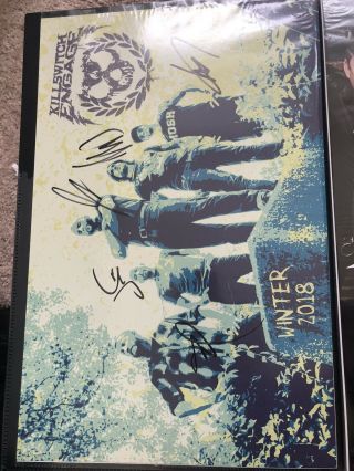 Killswitch Engage Webstore Tour Poster Signed