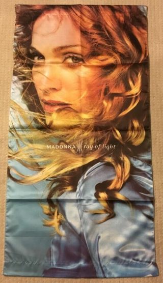 Madonna Ray Of Light Limited Promo Nylon Banner 1998 Rare Cond Rebel Heart