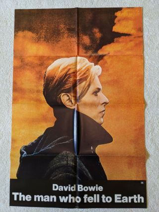 David Bowie " The Man Who Fell To Earth " One Sheet Movie Poster