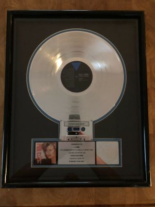 Paula Abdul Platinum Record Award