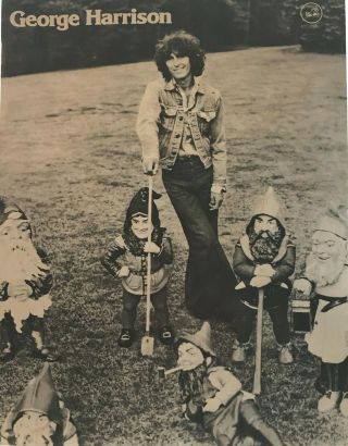 George Harrison 70s Dark Horse Records Store Promotion 27x21 Poster