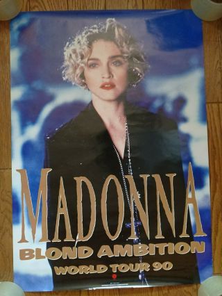 Madonna Japan Blond Ambition 90 Tour Warner Pioneer Corp.  Official Promo Poster
