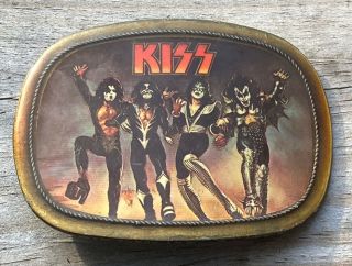 Vintage Kiss Destroyer Belt Buckle 1976 Pacifica