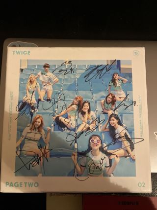 Twice Page Two Cheer Up Signed Album