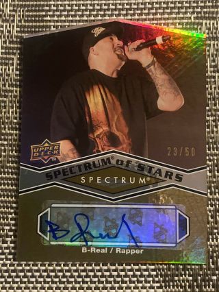 2009 Upper Deck Spectrum Of Stars B - Real Cypress Hill Die - Cut Autograph 23/50 Mt