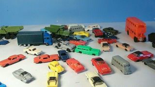 39 Vintage N Scale Vehicles Cars,  Trucks,  Vans And A Rowboat