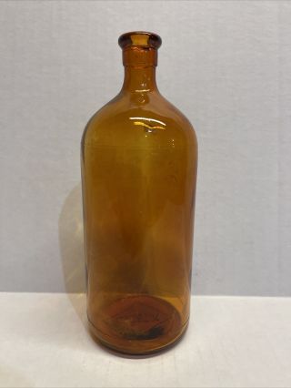 Vintage Clorox Amber Glass Bottle
