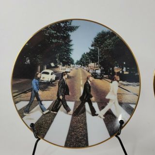 The Beatles Abbey Road & Hey Jude Limited Edition Collectors Plates,  Delphi 1993 2