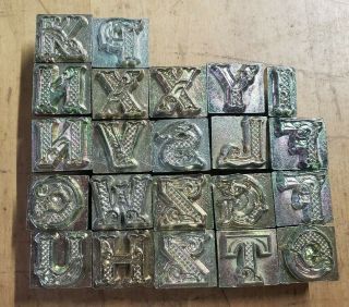 Vintage Leather Tooling Stamping Carving Letters 3/4 Craftool (per Each)