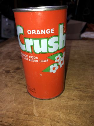 Vintage Orange Crush Can Bank With Removable Bottom
