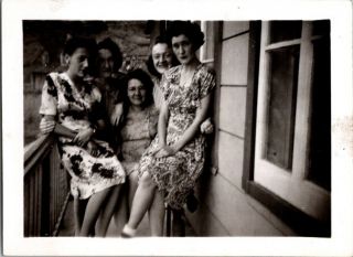 Vintage Found Photo,  Pretty Girls In Fashion Of The Era,  Classic Snapshot,  Pb29
