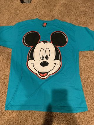 Vtg 90s Mickey Unlimited Mickey Mouse Disney Cartoon T Shirt Osfa Rare Vintage