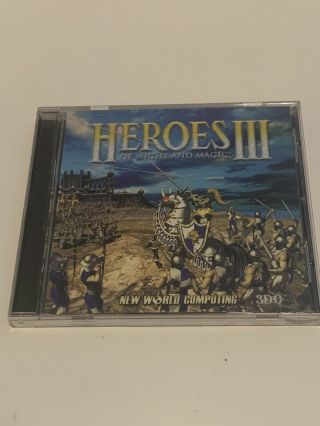 Heroes Of Might And Magic Iii (3) Pc Cd - Rom Game 3do Vintage Rpg