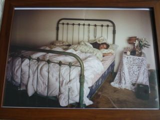 Framed A3 14x11 Kurt Cobain Nirvana Music Memorabilia At Home In Bed Rare Photo