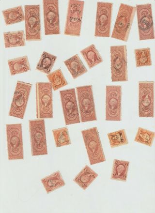 30 Vintage U.  S.  Internal Revenue Stamps (51)