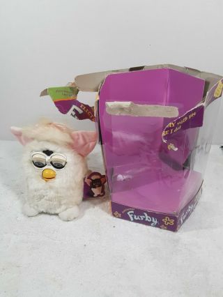 Vintage 1999 Furby Not All White Pink Ear.  Repair