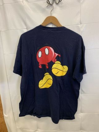 Vtg 90s Disney Double Sided Mickey Mouse Florida T - Shirt Vintage Size XL 2