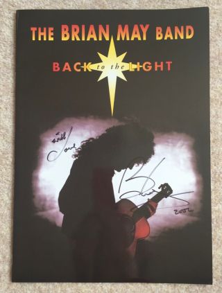 Queen Signed Programme Brian May Back To The Light Authentic 1993 Tour