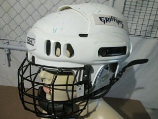 Vintage Grand Rapids Griffins Ccm Hockey Helmet With Signatures Jr Size
