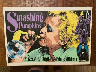 Frank Kozik Rock Poster Art: Smashing Pumpkins 1996 Signed/numbered