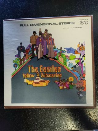 The Beatles Yellow Submarine Reel To Reel 4 Track 3 3/4 " Stereo Tape Capitol