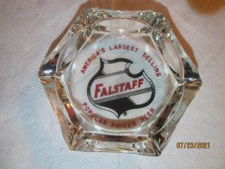 Vintage " Falstaff Beer " Hexagonal Ashtray