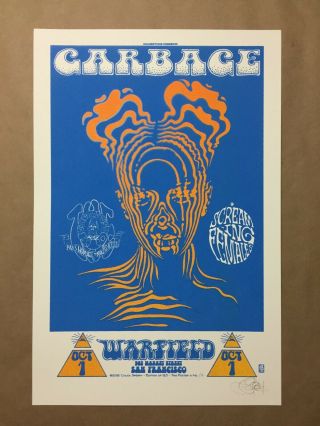 Garbage Poster Chuck Sperry Rare 110/125 Sf Concert 2012 Shirley Manson 15x22.  5