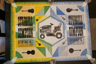 Sturgill Simpson Cuttin Grass Vol 1 & 2.  2 Hatch Show Print Posters /500 Ryman