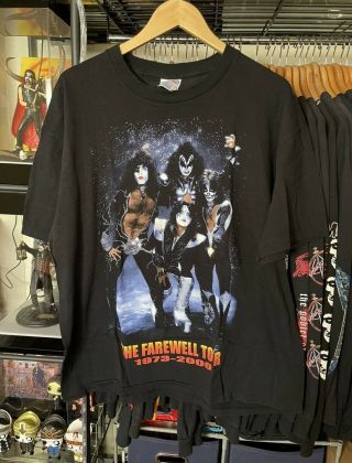 Kiss Farewell Tour 2000 Vintage Shirt Xl