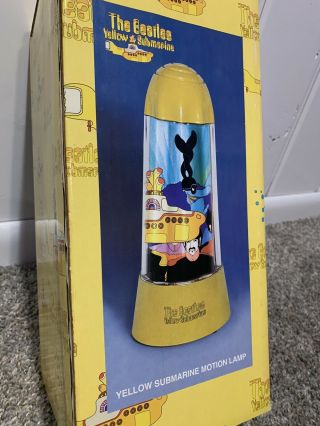 Rare Vintage The Beatles Yellow Submarine Motion Lamp Rotates/spins (2000s)