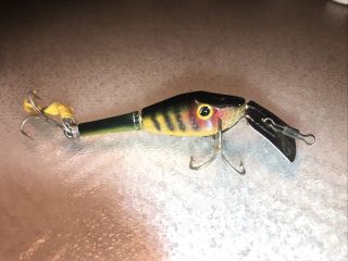 Fred Arbogast Hula Pike Fishing Lure Vintage Collectible Perch Color